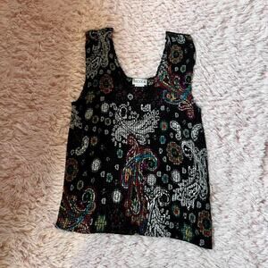Bobo Rainbow‎ Paisley Indie Professional Unique Tank Popcorn Texture Stretch